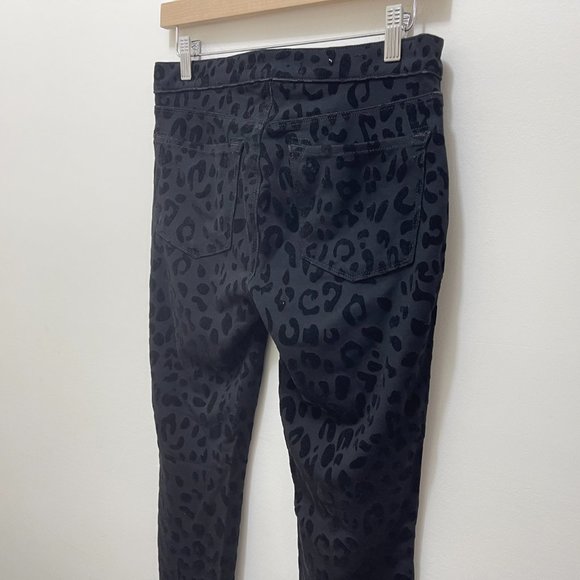 J BRAND Blackcat Velvet Animal Print Skinny Jeans sz 28 - Picture 8 of 11